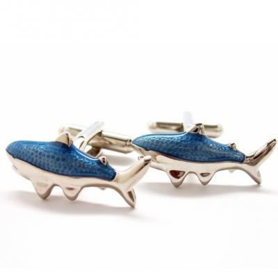 Killer Shark Cufflinks.JPG